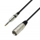 Adam Hall K3BMV0300 | Cable para Micrófono XLR macho a Plug estéreo de 3 metros de largo